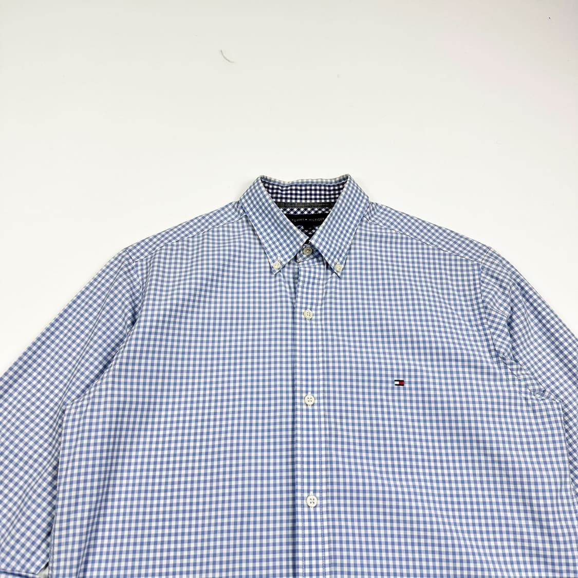 타미힐피거 플래그 스카이블루 체크셔츠 (S) 상품이미지1