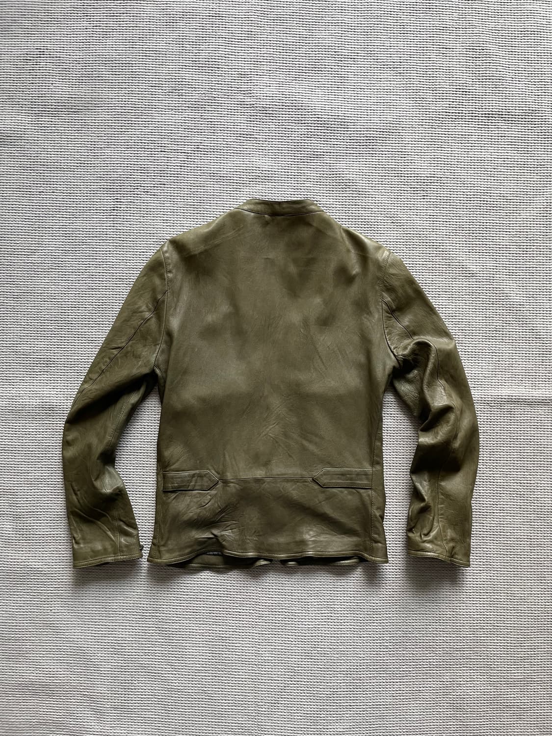 돌체앤가바나 레더 자켓 올리브  상품이미지3