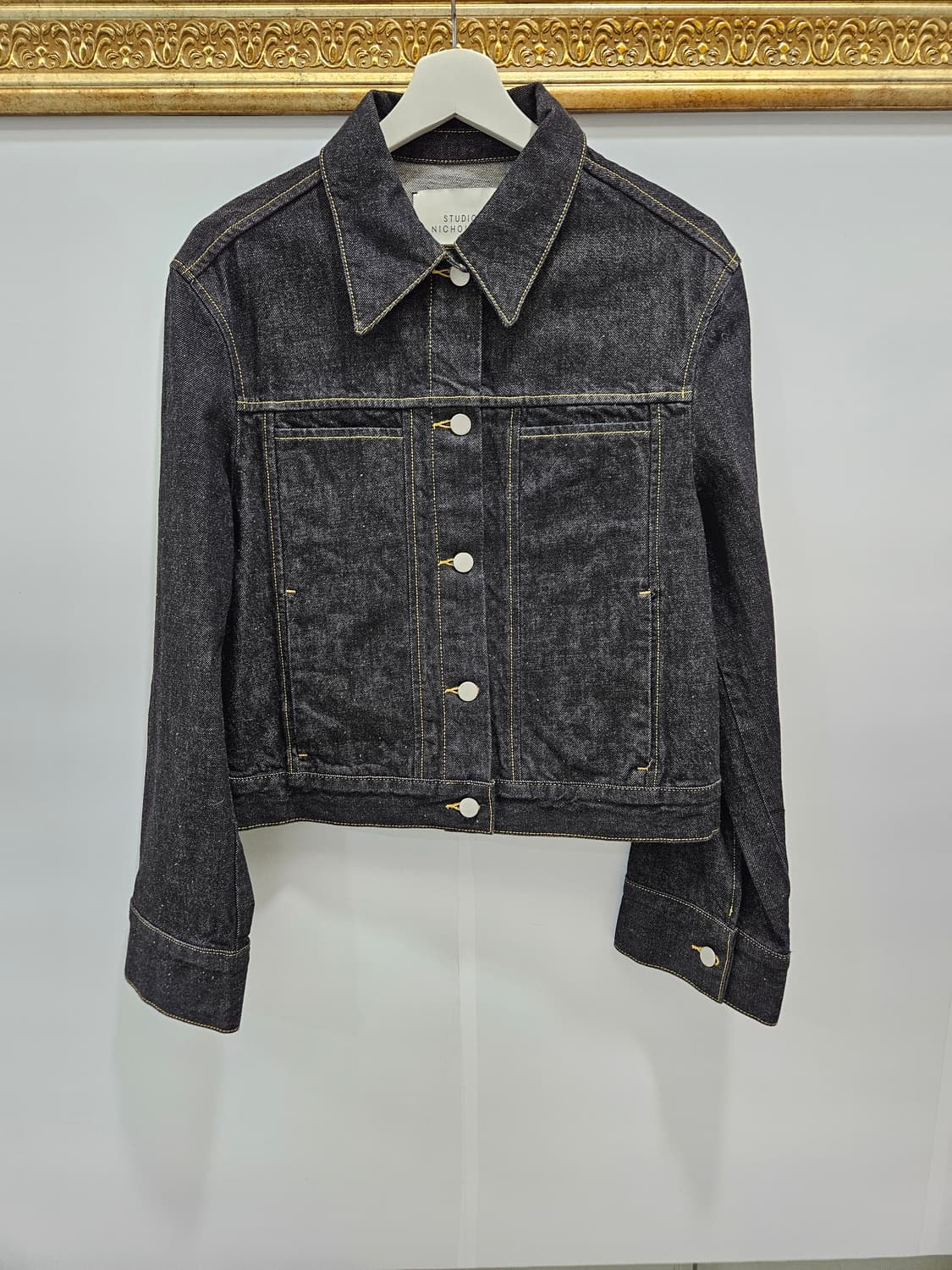 스튜디오 니콜슨 타호 프런트 포켓 블랙 데님 재킷 상품이미지1