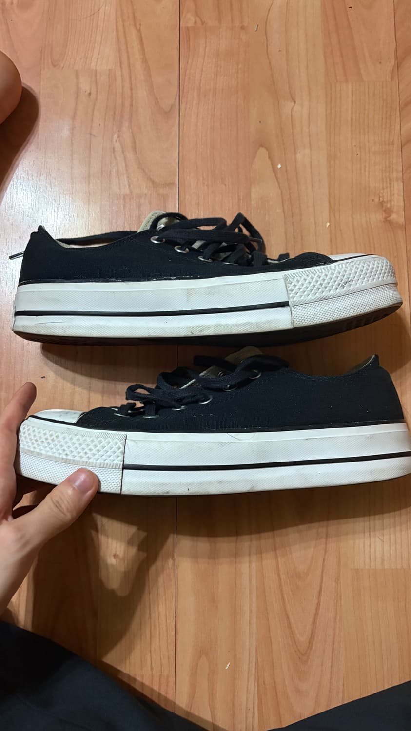 컨버스 척 테일러 올스타 리프트 로우 블랙 260 상품이미지4