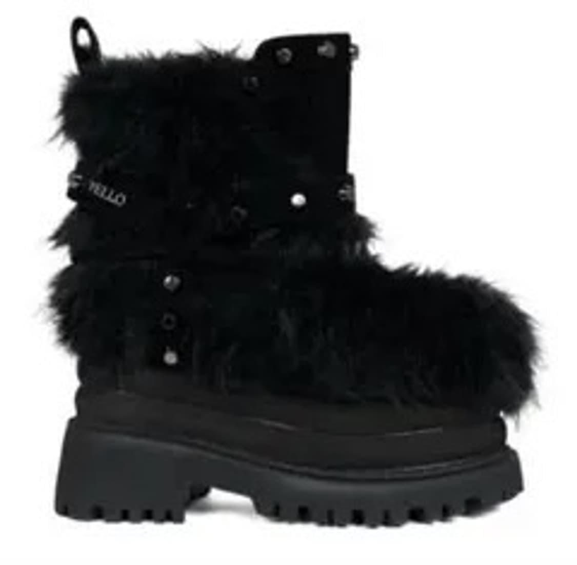 Yello 퍼 숏부츠 상품이미지1