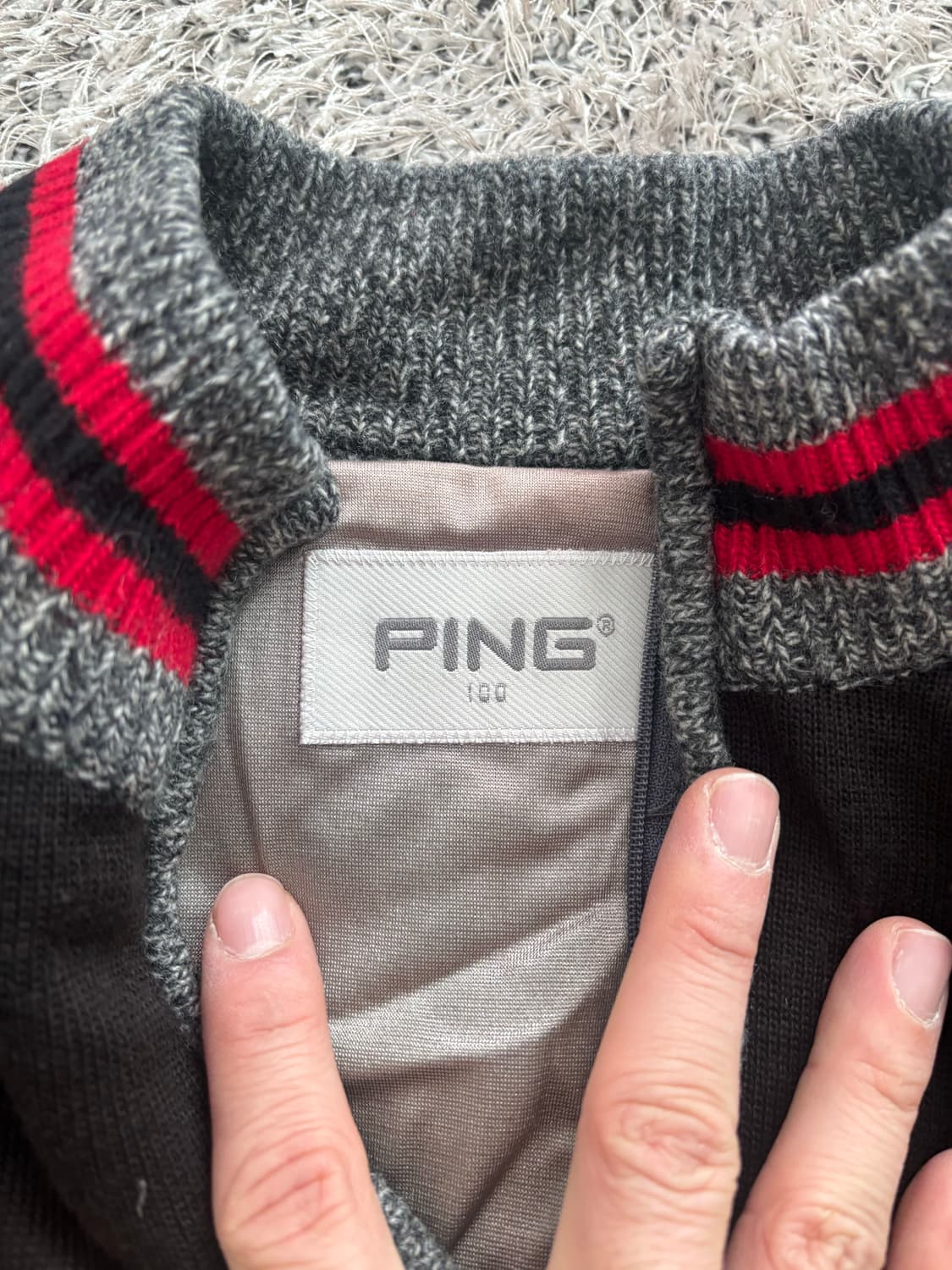 골프웨어 PING 니트 반집업 사이즈 100 상품이미지5