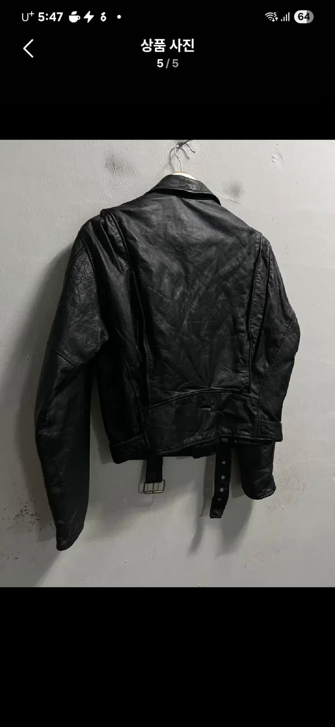소가죽 라이더 더블자켓 상품이미지3