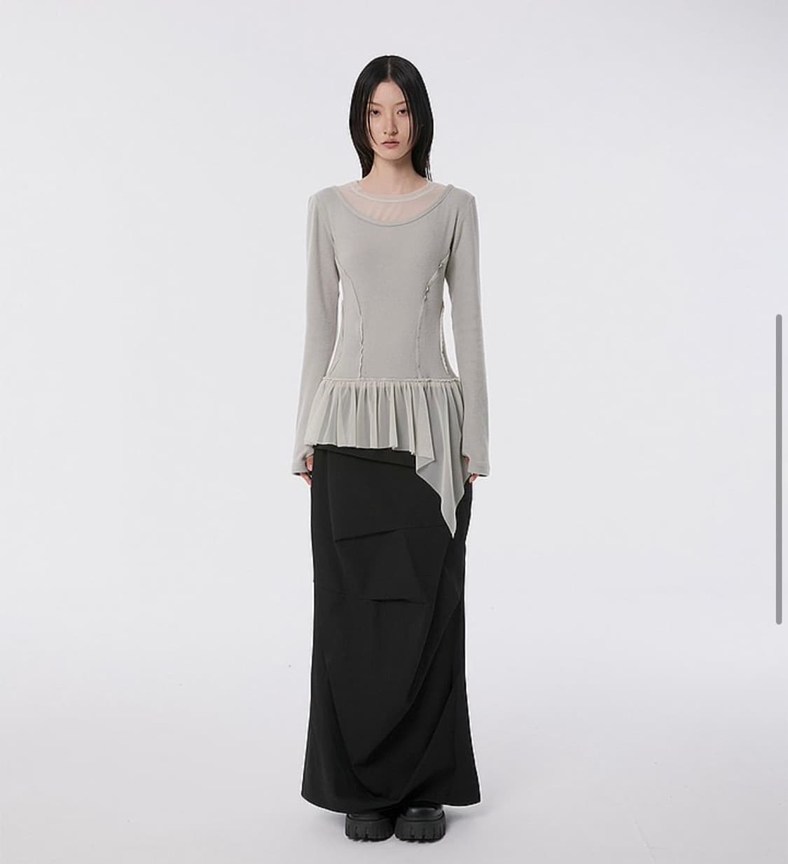 플레어업 Layered Lace Frill Long Sleeve 상품이미지2