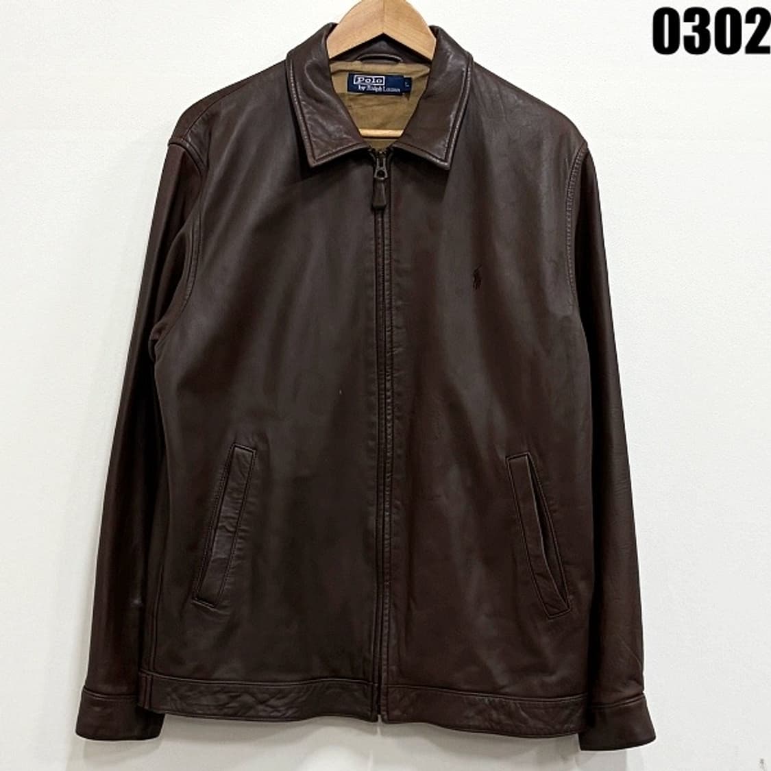 폴로 랄프로렌 양가죽 집업 자켓 L 0302  상품이미지1