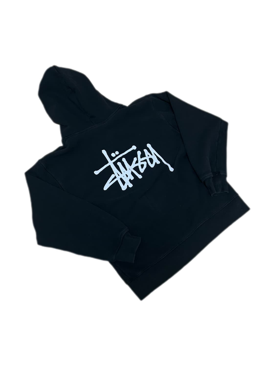 스투시 베이직 블랙 기모 후드집업 상품이미지3