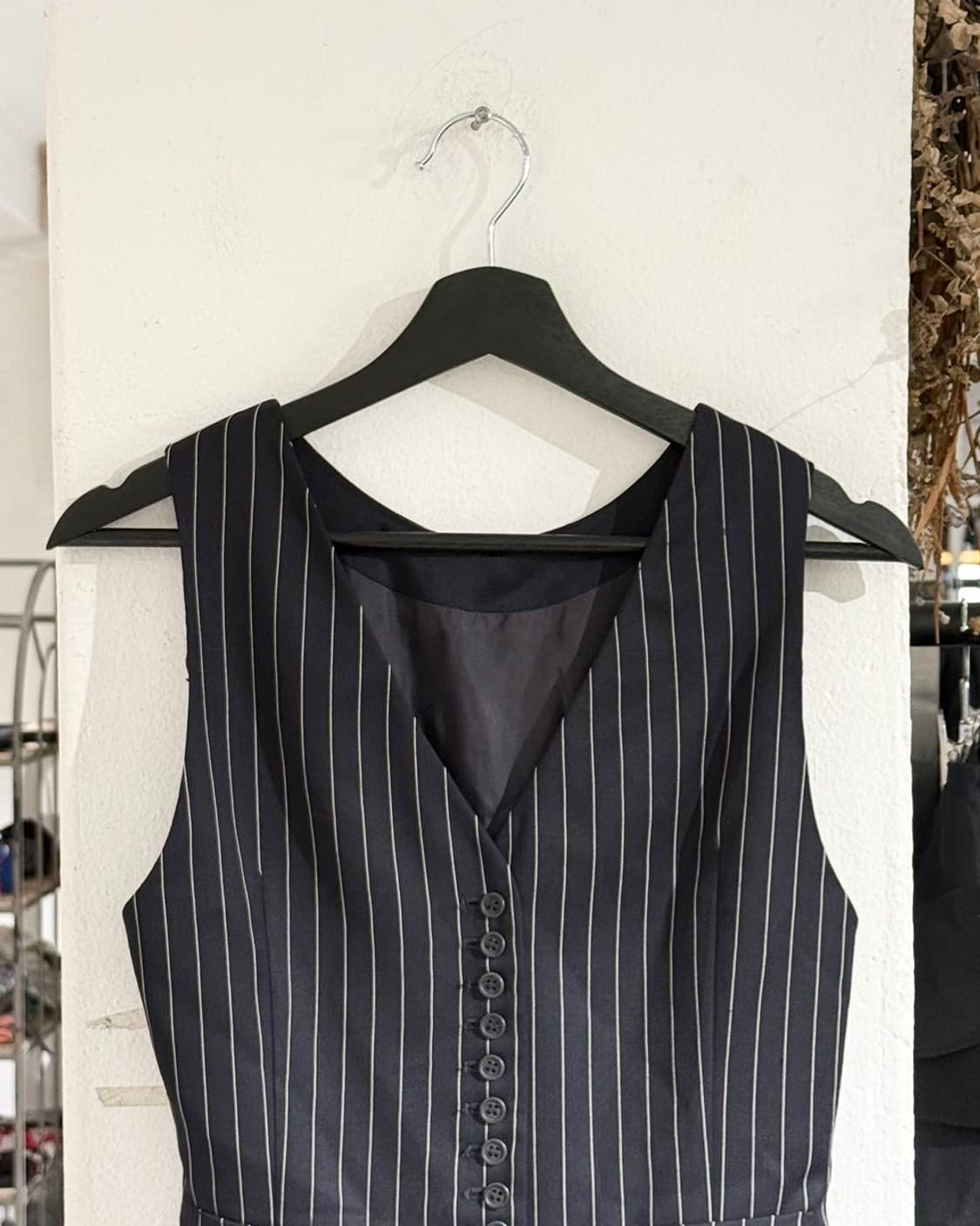 모스키노 칩앤시크 네이비 스트라이프 라나버진울 베스트 상품이미지2