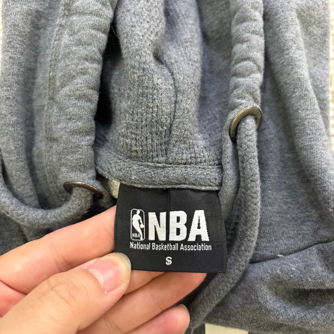 S NBA 빅로고 그레이 후드티 0622D1 상품이미지3