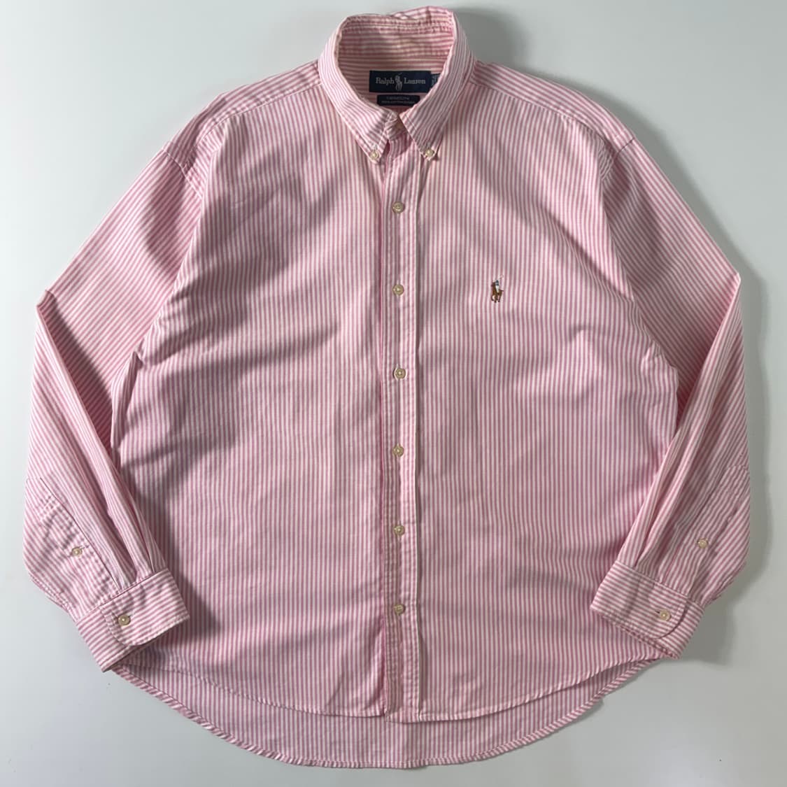 Polo 폴로 랄프로렌 핑크 스트라이프 옥스포드 셔츠 상품이미지2