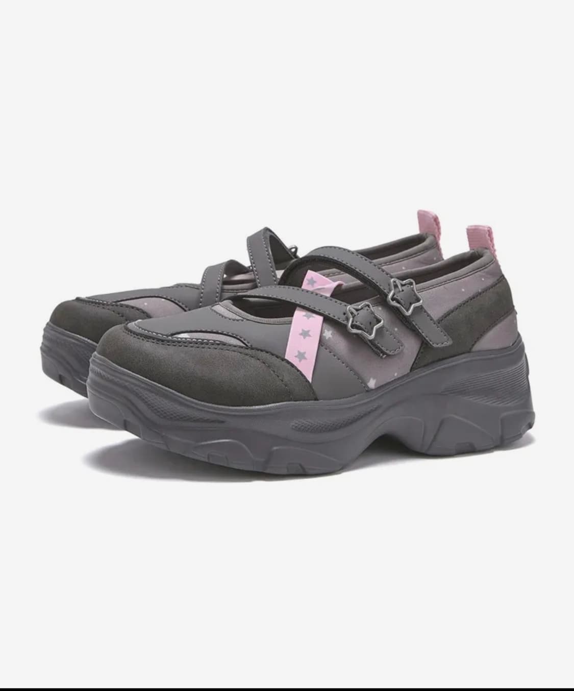 YOUHEEXOTZ 유희x오찌 로미타 플랫폼 스타 메리제인 슈즈 그레이 상품이미지3