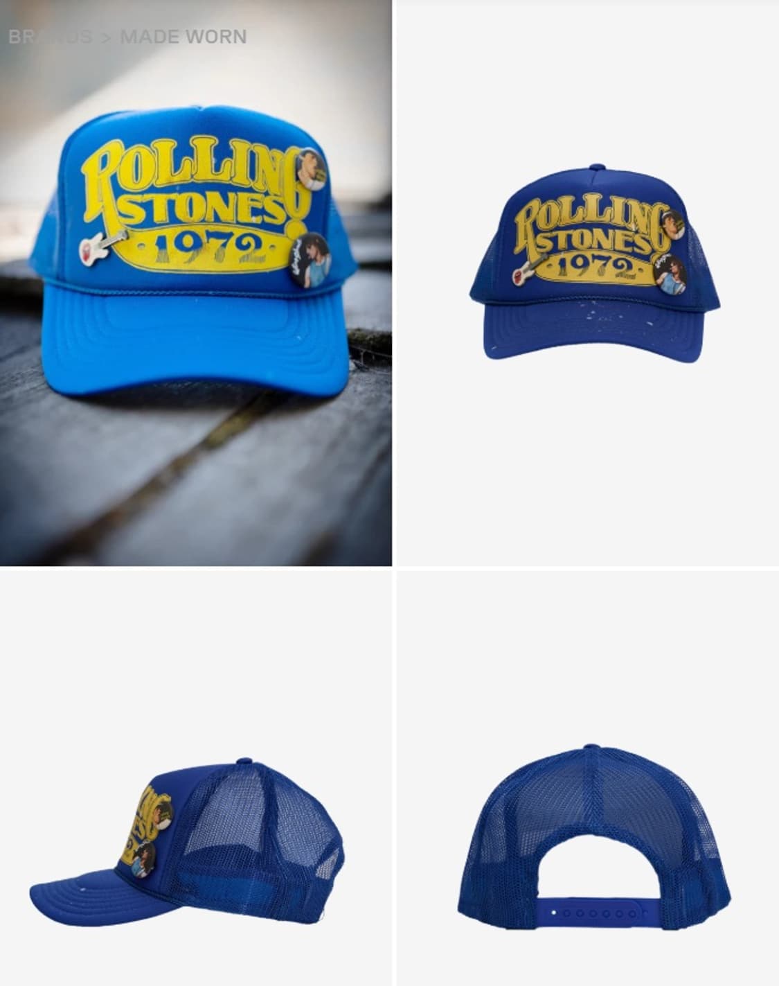 madeworn ROLLING STONES 72 트러커캡 메이드원 상품이미지1