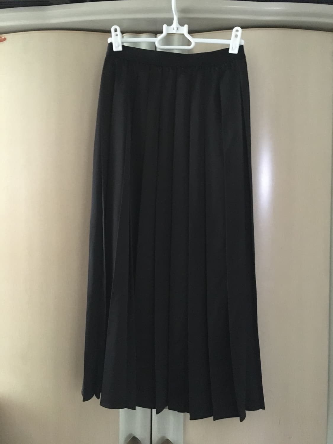 S 일본빈티지 유니클로 cos 플리츠 양면 스커트 블랙 상품이미지1