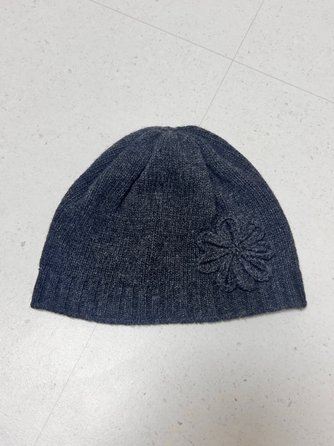 실사/ 복복 코사지 비니 그레이 상품이미지4