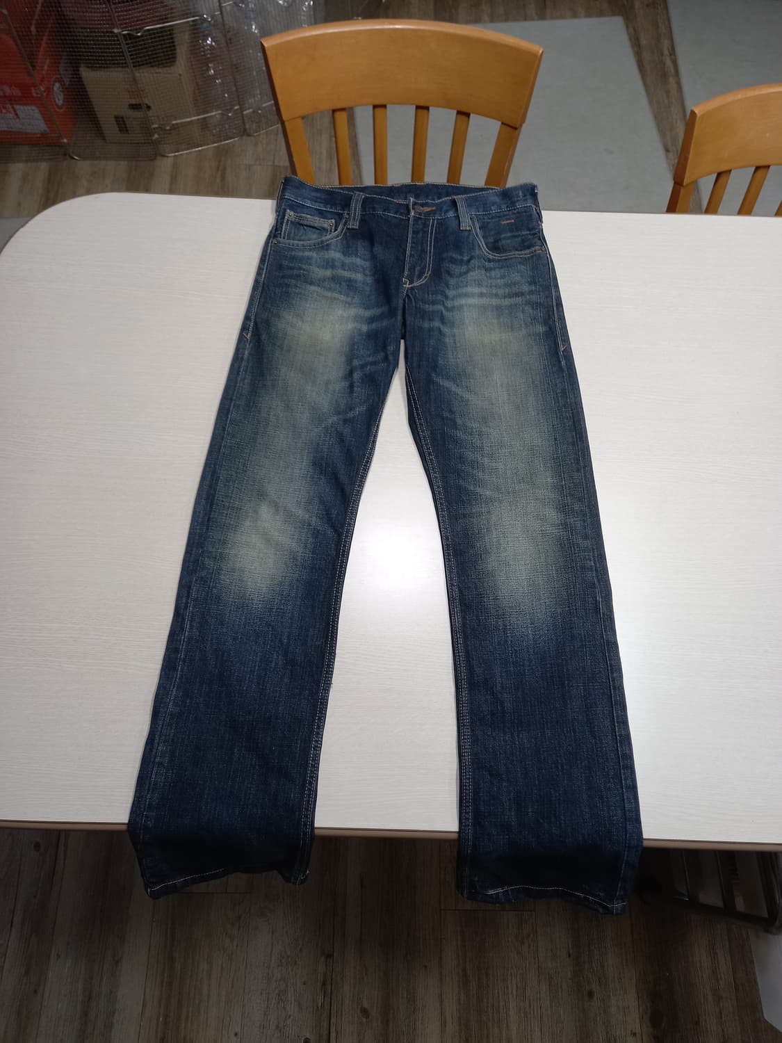 30 리바이스514 워싱 일자진 진청 30-177 상품이미지1