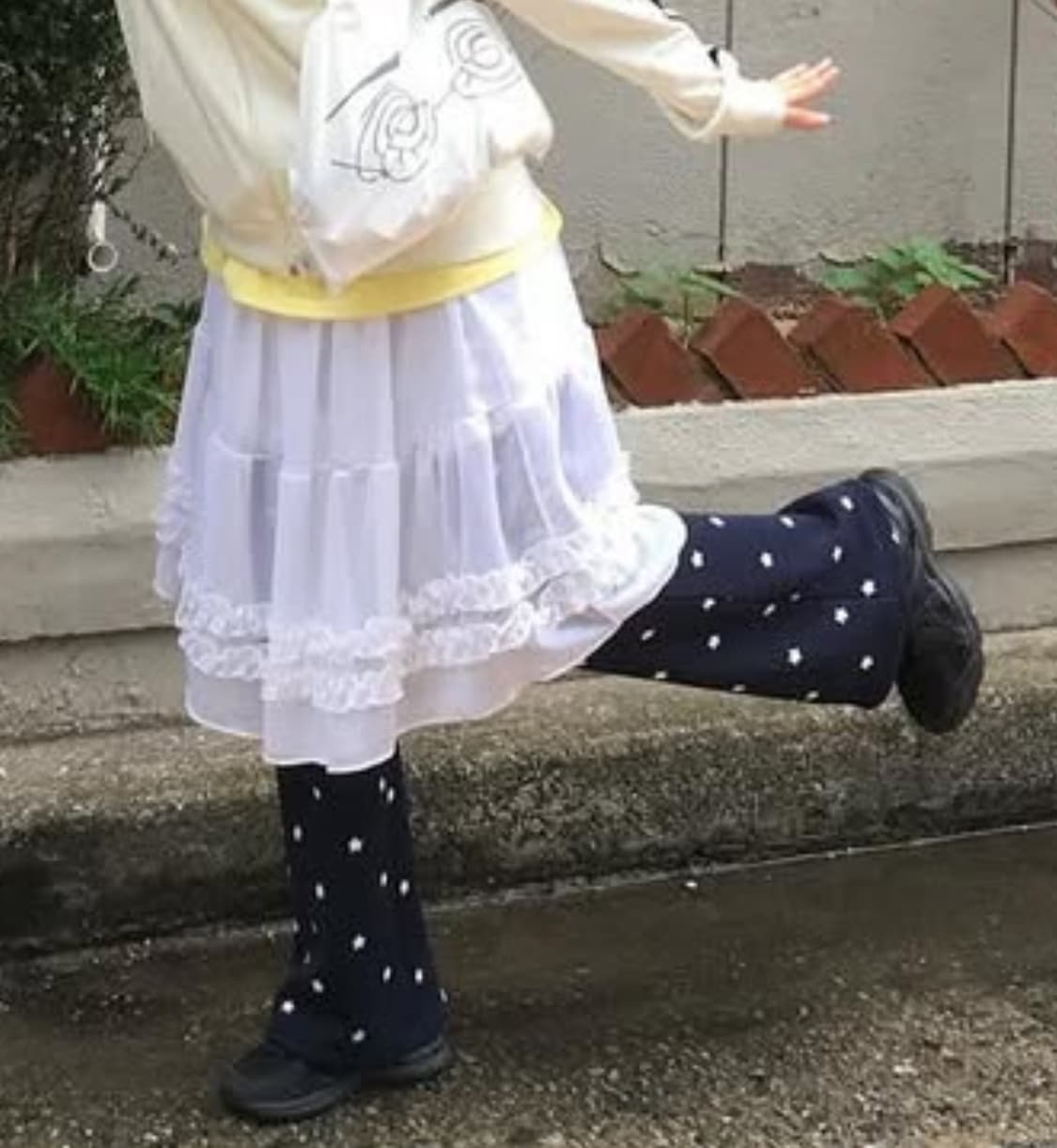 히피디피 포그 미디 스커트/아이보리 상품이미지4