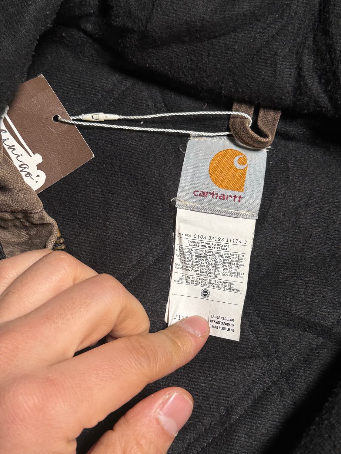 00‘s 칼하트 J130 CHT 액티브 자켓 L 상품이미지6