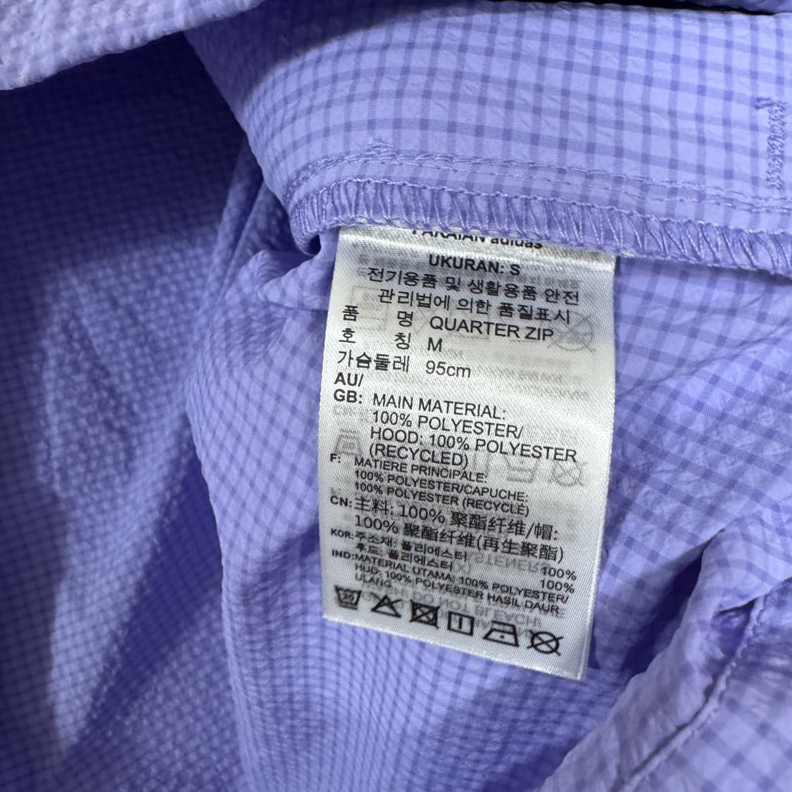 아디다스 아노락 후드티 M 95 사이즈 상품이미지6