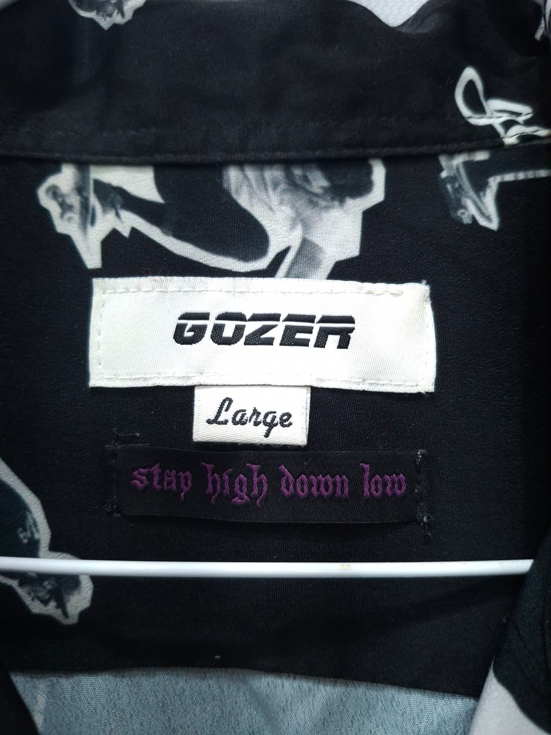 GOZER 고저 스케이트보드 패턴 셔츠 (L) 상품이미지3