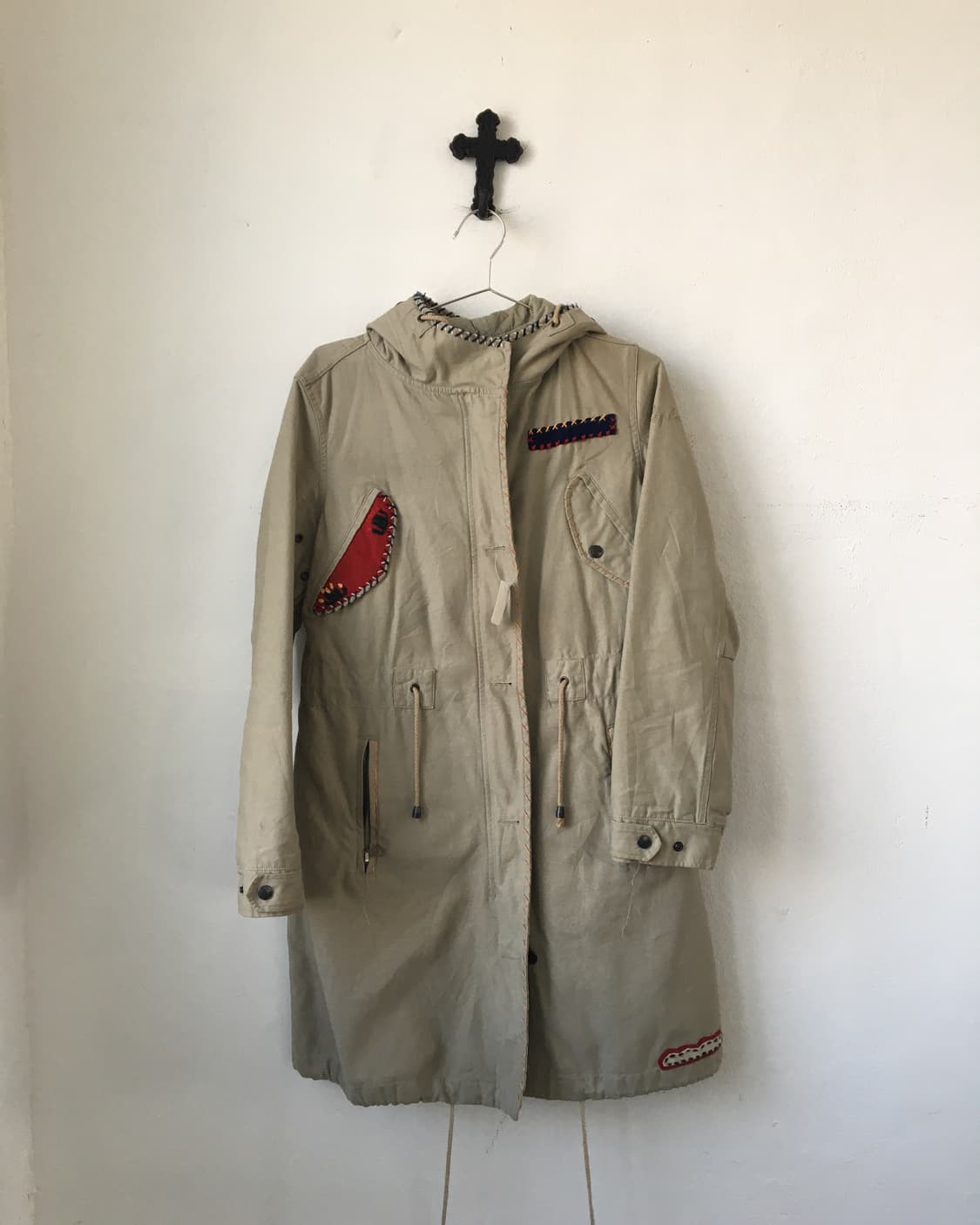 Stitch point high neck filed jacket 상품이미지2