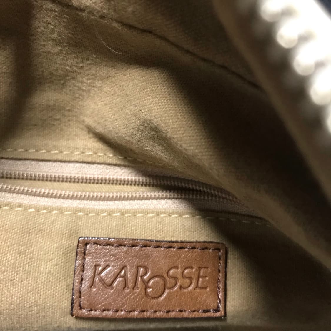 레어 재팬 90s karosse 뱀피 3way 리얼 화이트 레더 토트백 상품이미지5