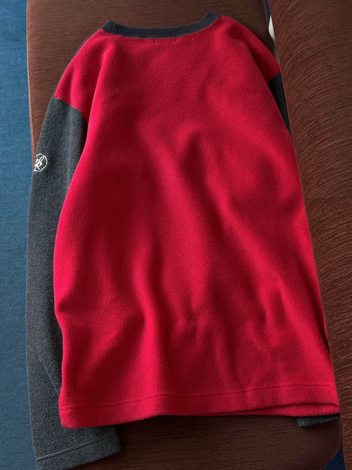 Fleece crew neck panel pullover 상품이미지4