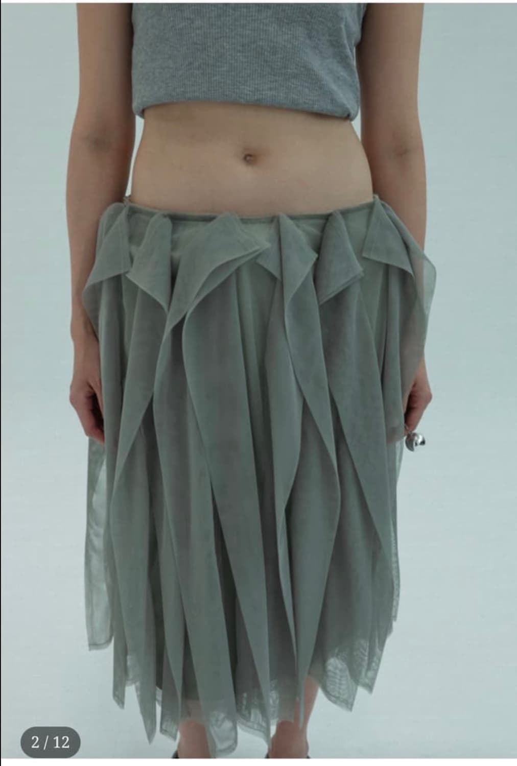 에옹쓰 샤샤스커트 Eonts Fog SHASHA Skirt_ moss 상품이미지4