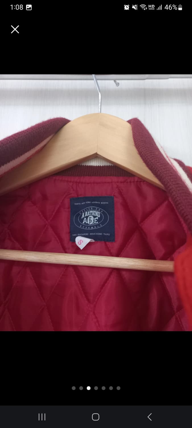BAPE 바시티 자켓 판매합니다
S사이즈 레어템 상품이미지3