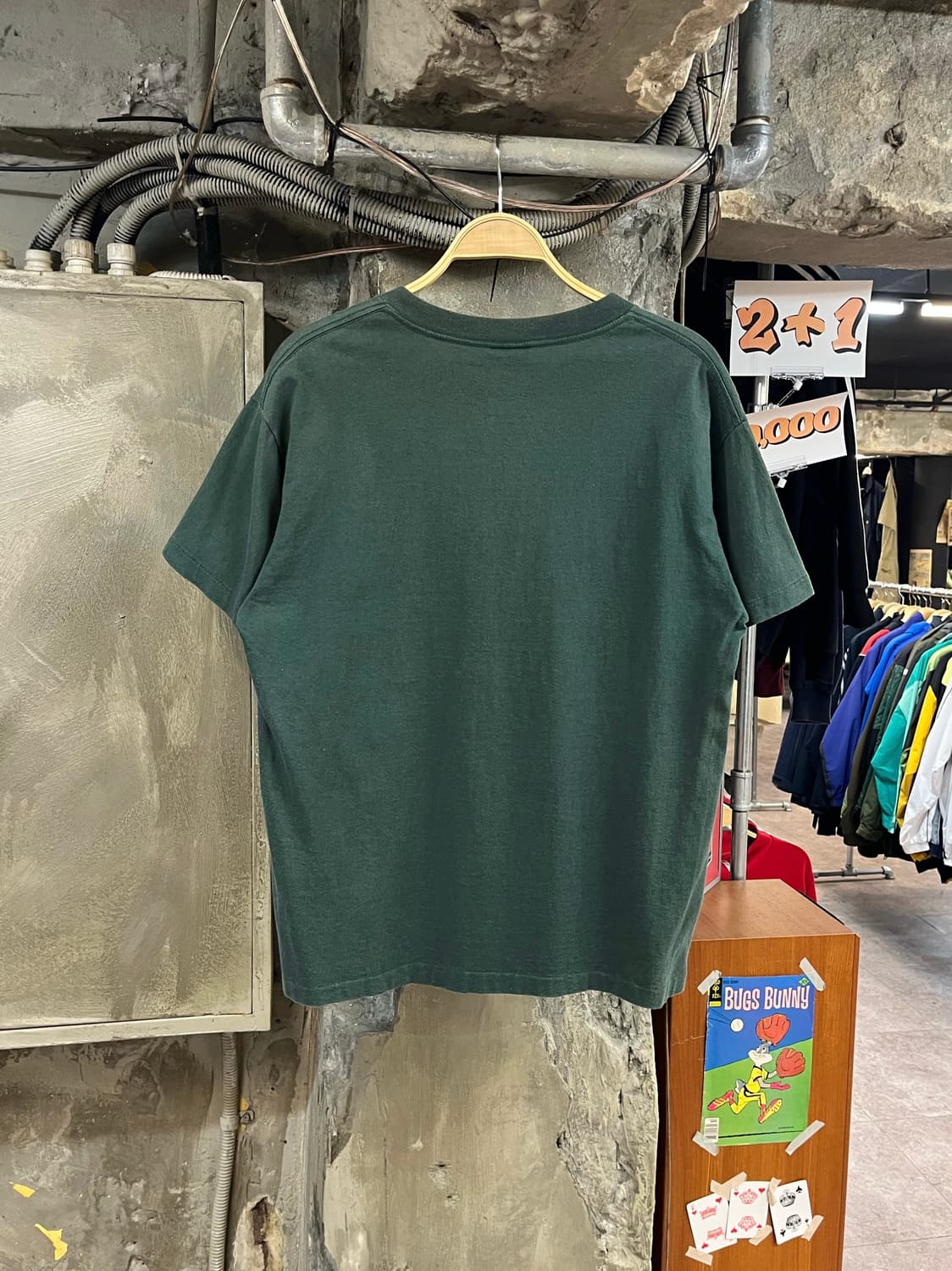 Made in USA 괌 프린팅 반팔티 그린 L #csz3409 상품이미지2