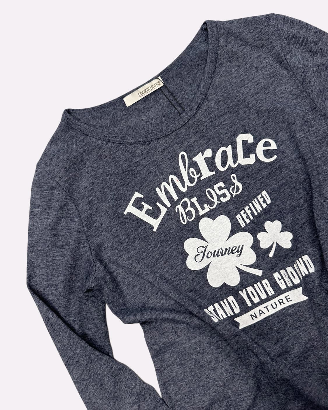 clover blue melange t-shirt 상품이미지2