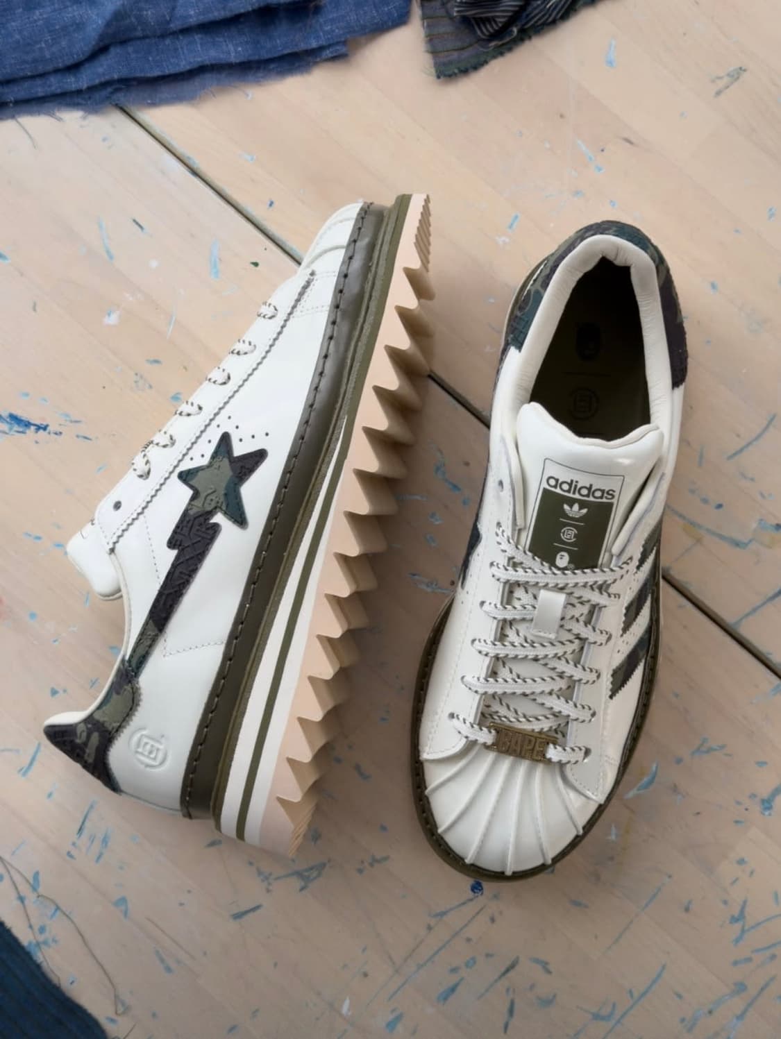 아디다스 x 베이프 x 에디슨 첸 클랏 슈퍼스타 280 상품이미지1