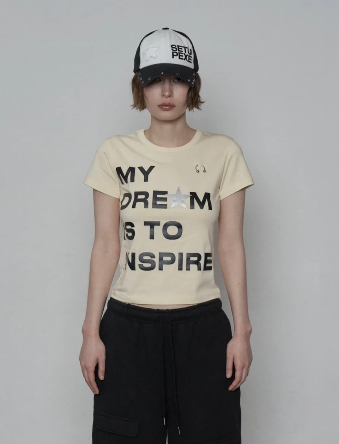 셋업이엑스이 DREAM PIERCING TOP / YELLOW 상품이미지1