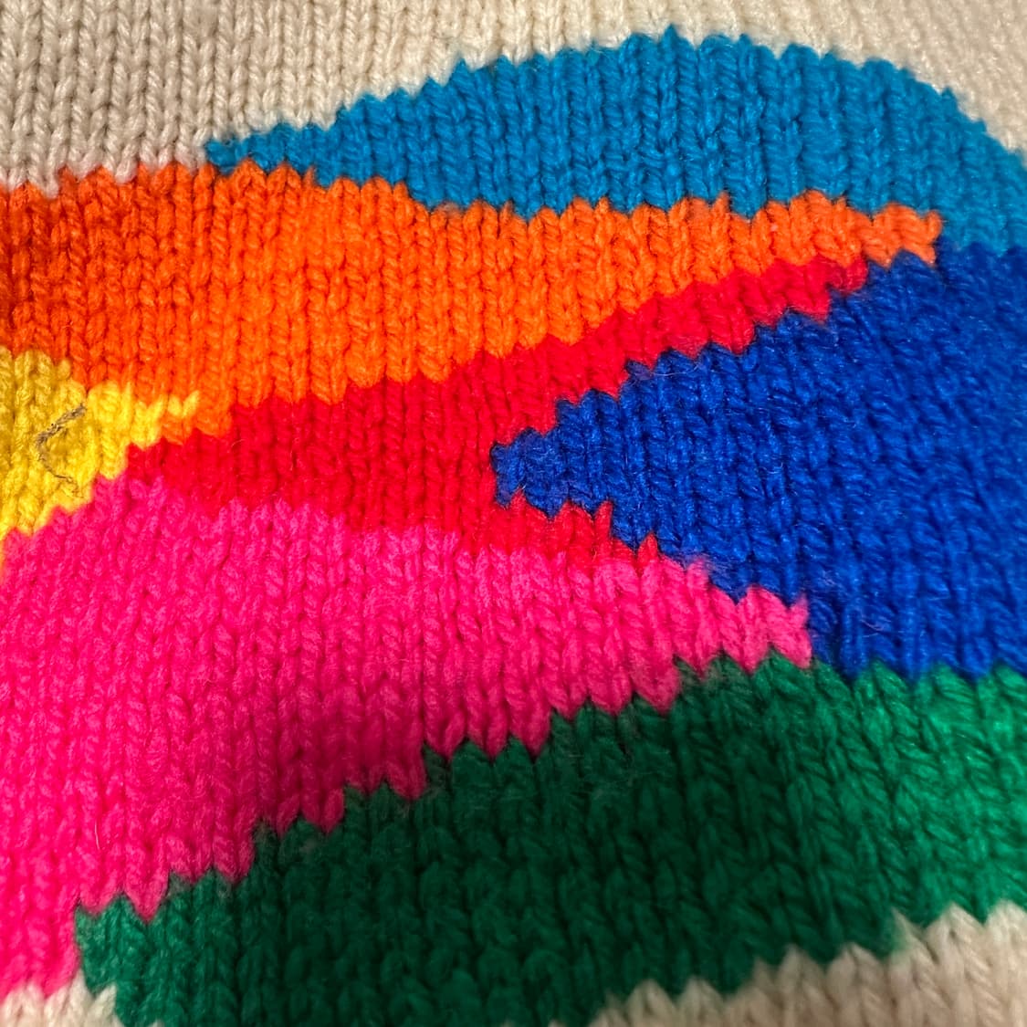 VINTAGE handmade knit cardigan 상품이미지3