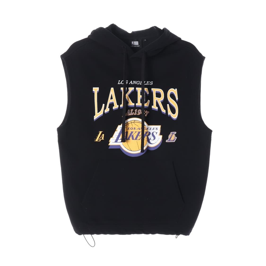 NBA LA레이커스 블랙 민소매 후드티 M 상품이미지1