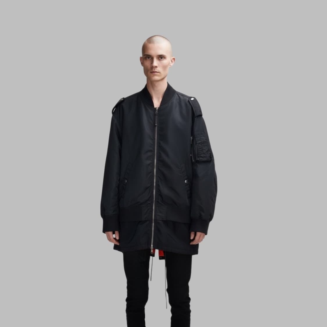 디젤블랙골드 릭오엔스필 나일론 오버핏 롱패딩 상품이미지1