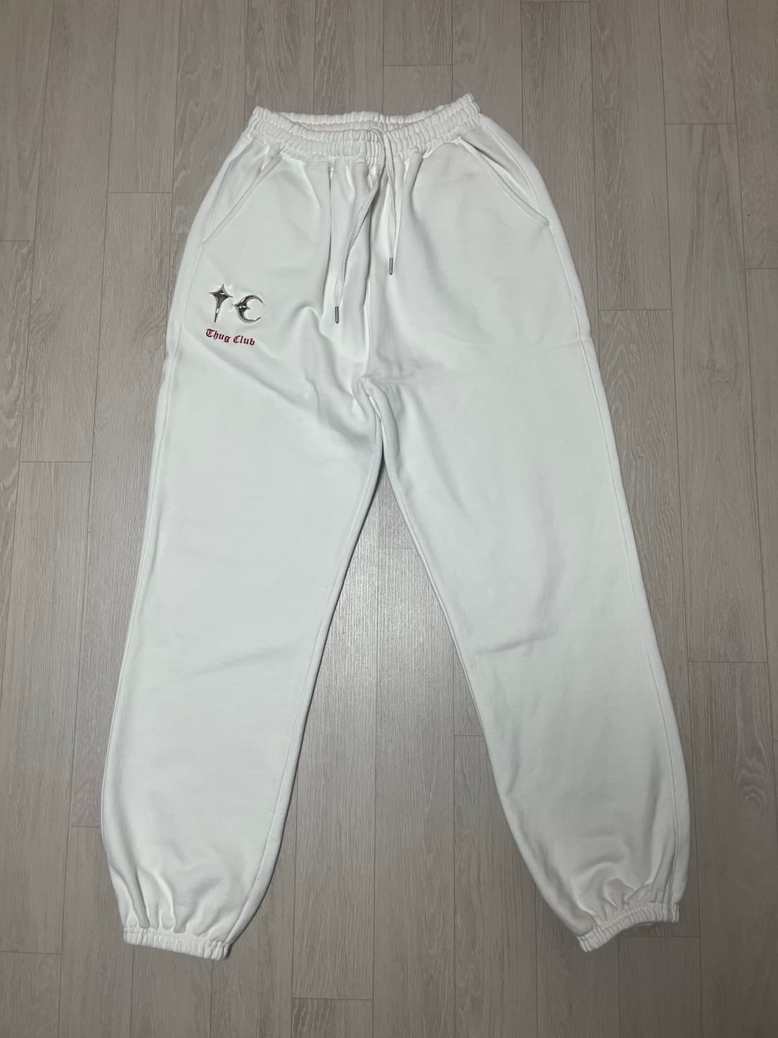 초판 급처) 떠그클럽 TC 조거팬츠 화이트 상품이미지1