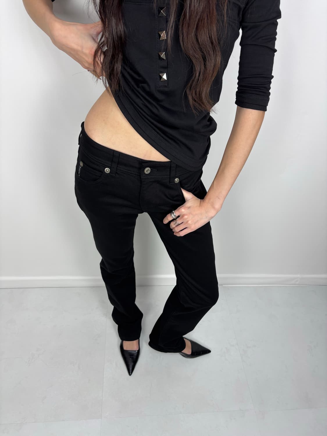 STUD 3/4 SLEEVE TEE 상품이미지5