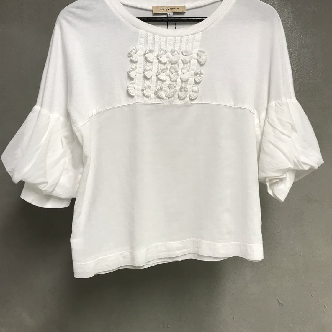 끌로에 화이트 반팔 블라우스 4(W) 상품이미지3