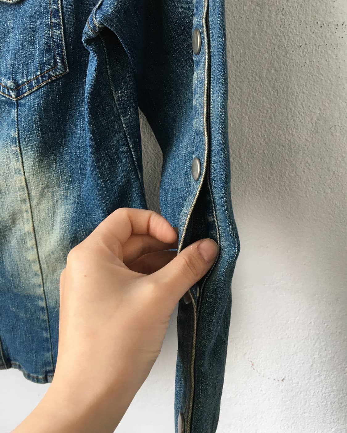 Button point denim jacket 상품이미지3
