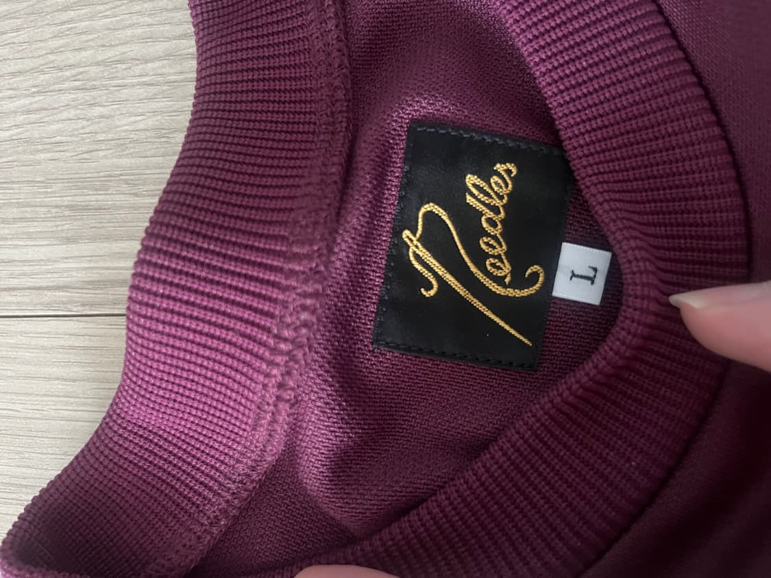니들스 트랙 크루넥 맨투맨 L 와인 퍼플 상품이미지3
