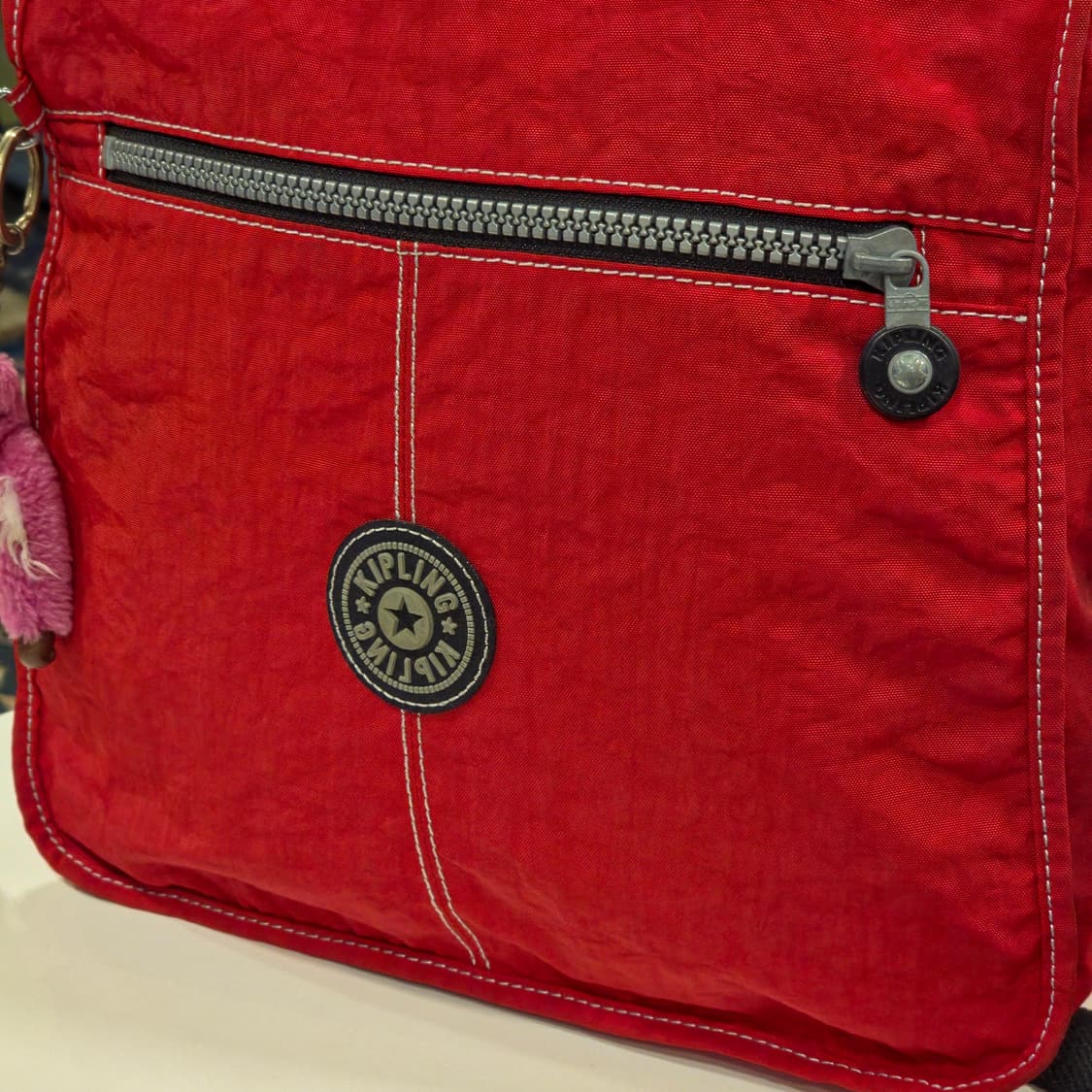 키플링 레드 토트백 상품이미지5