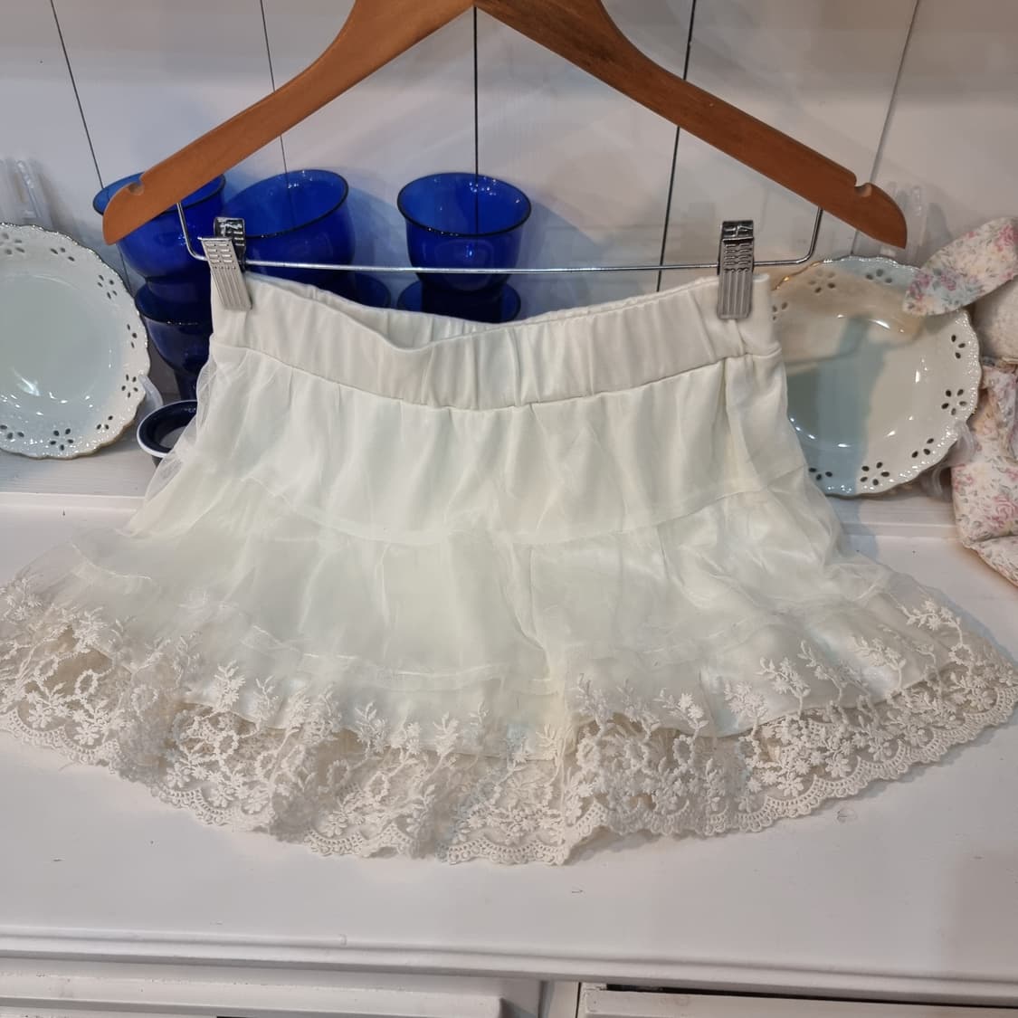 아이보리 레이스 캉캉 펫티스커트 상품이미지4