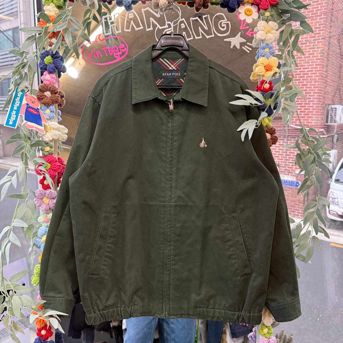 빈폴 딥그린 집업 블루종  상품이미지1