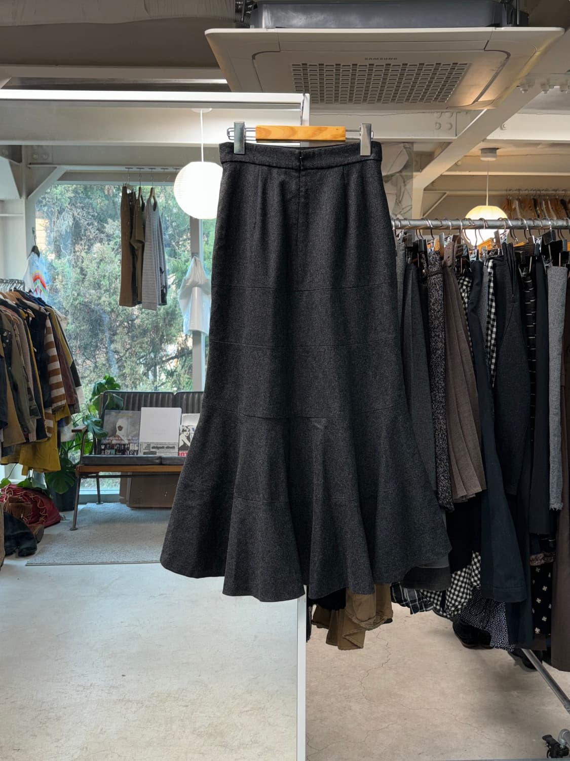 리츠코 시라하마 울 머메이드 스커트 상품이미지2