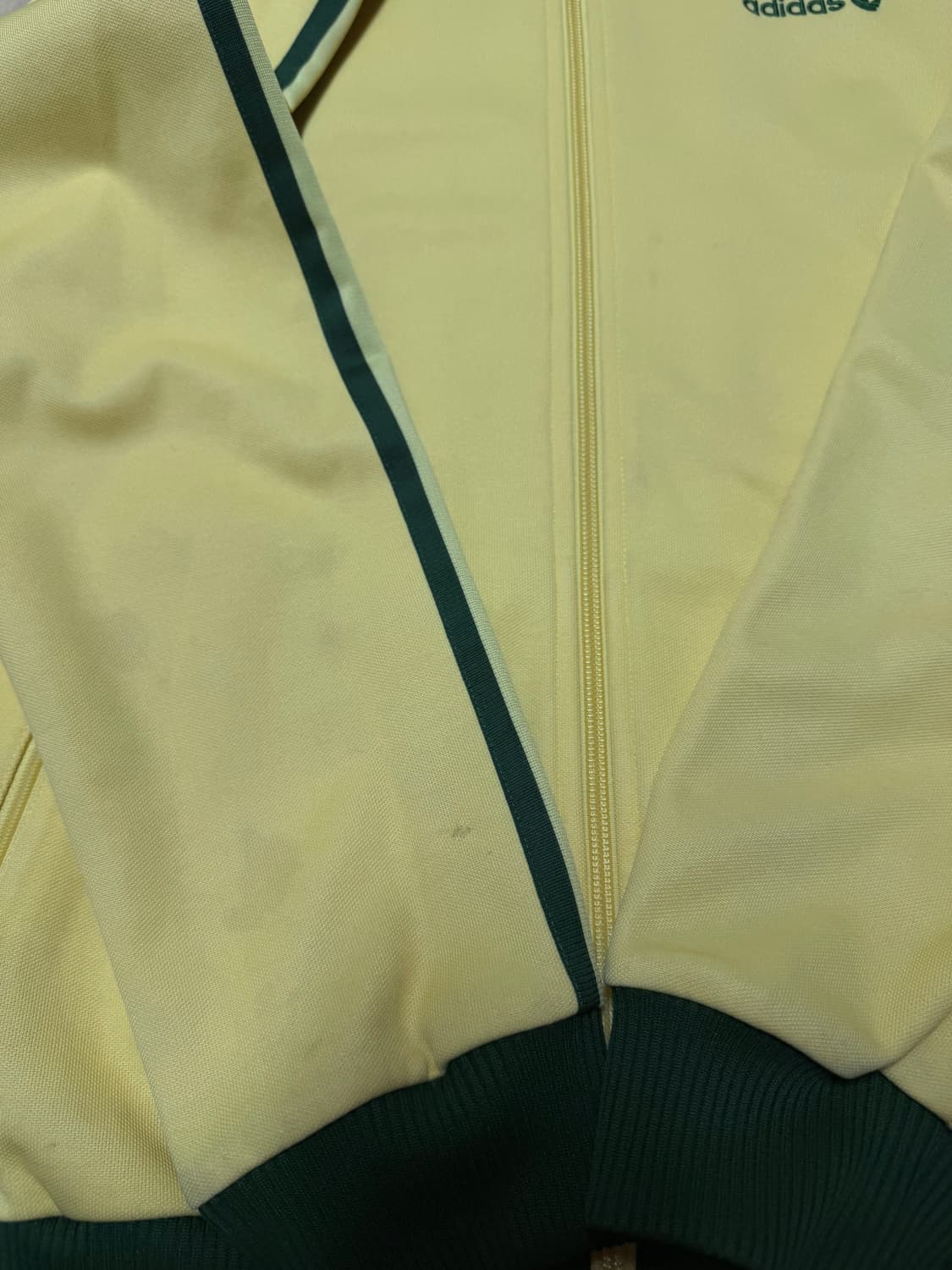 아디다스 옐로우 그린 베켄바우어 트랙탑 저지 상품이미지9