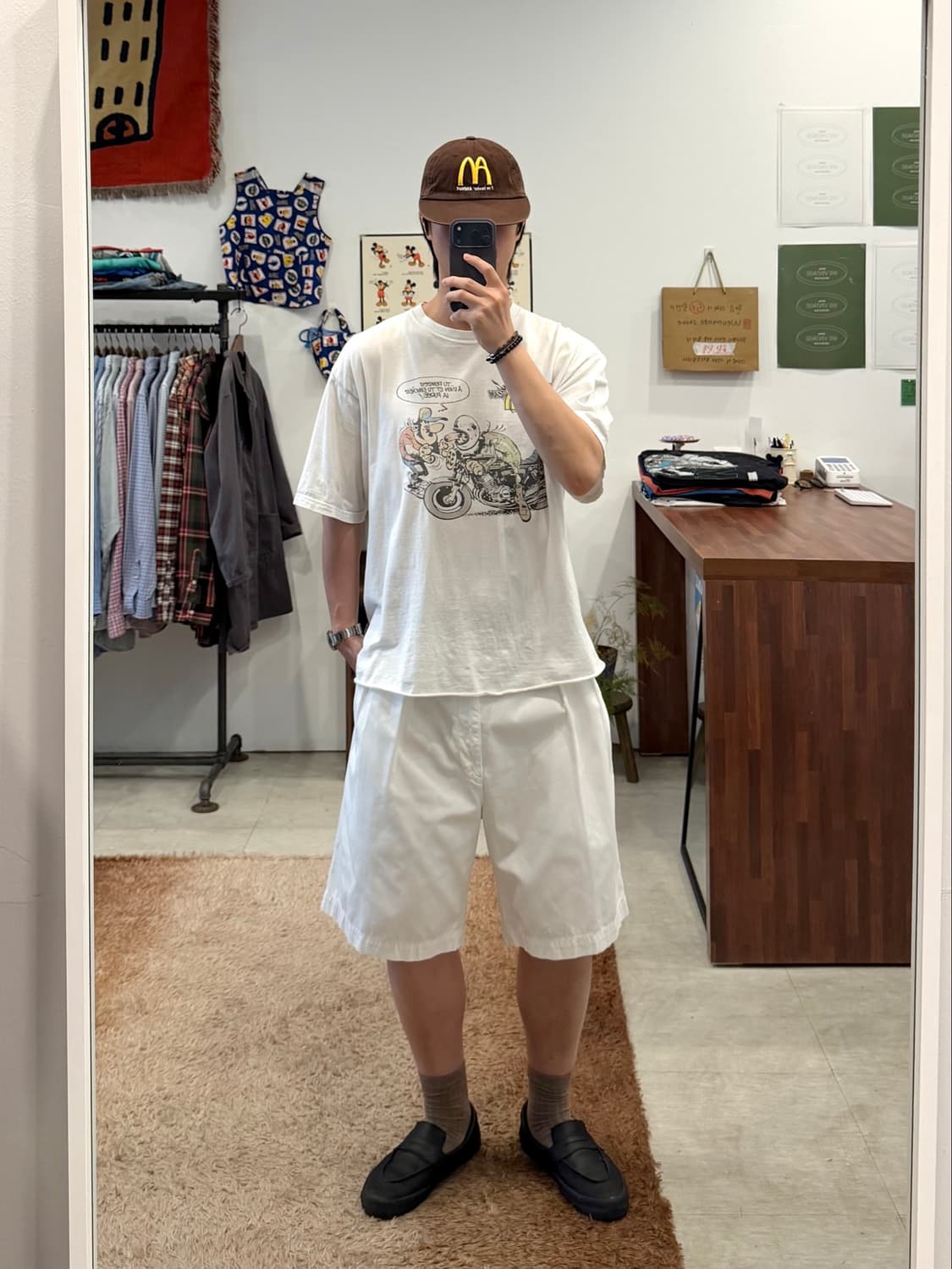 00s Polo RL 폴로 랄프로렌 화이트 투턱 치노 쇼츠 (36) 상품이미지2