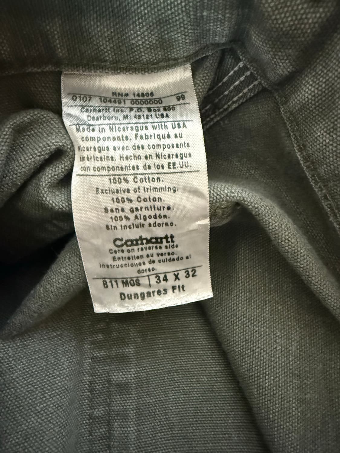 [34x32]칼하트 카펜터 상품이미지3