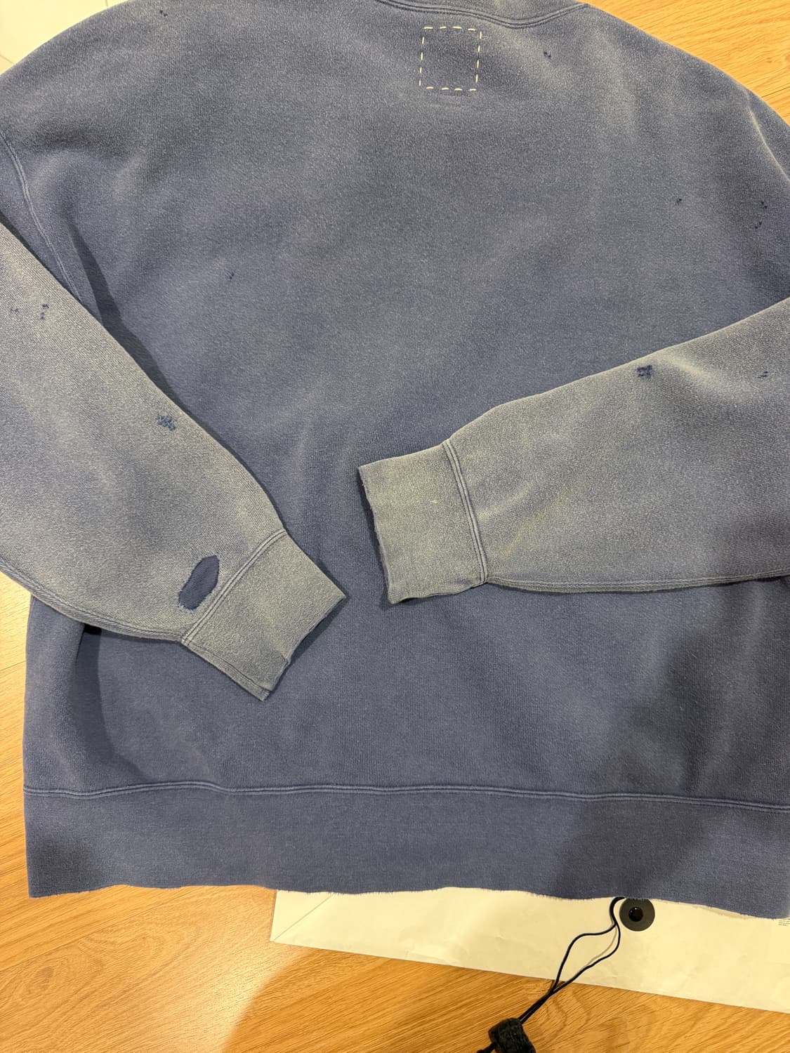 (3) 비즈빔 visvim 맨투맨 스웨트 점보 크러쉬 네이비 상품이미지5