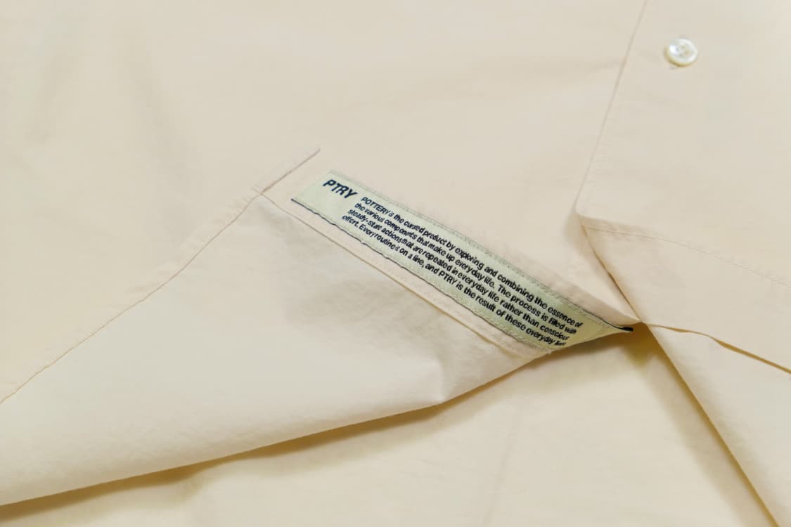 포터리 코튼-린넨 하프 셔츠 상품이미지3