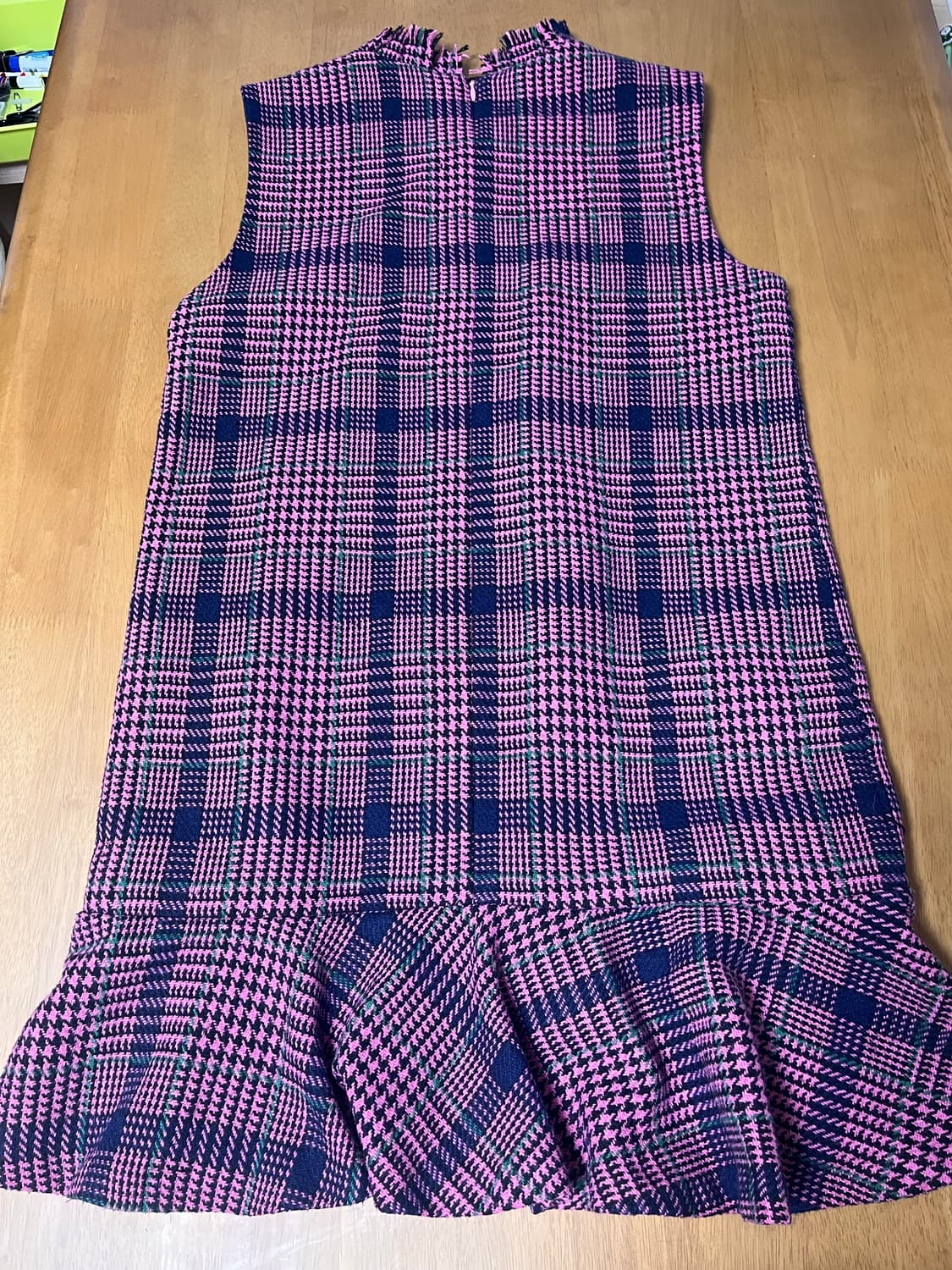 Reneevon 레니본 체리핑크 체크 트위드 코코 원피스_54 사이즈 상품이미지6