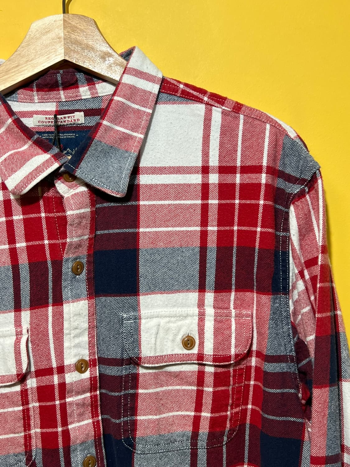 [XL] 올드 네이비 빈티지 플란넬 레귤러핏 체크 셔츠 상품이미지2